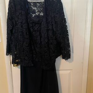 Plus Size, Mother Of The Bride Chiffon Dress & Lace Jacket Emma Street Women's